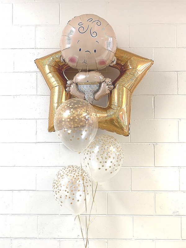 Gold Star Baby Gender Neutral Bouquet